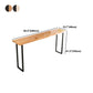 Brown Modern Style Bar Table Solid Wood and Iron Indoor Bar Table Clearhalo 'Bar Furniture' 'Bar Tables' 'bar_tables' 'furn' 'furn_bar_tables' 'Furniture' 'furniture_bar_tables' 'Kitchen & Dining Furniture' 1200x1200_4af1c07b-d363-45c3-a945-efc25bd42211