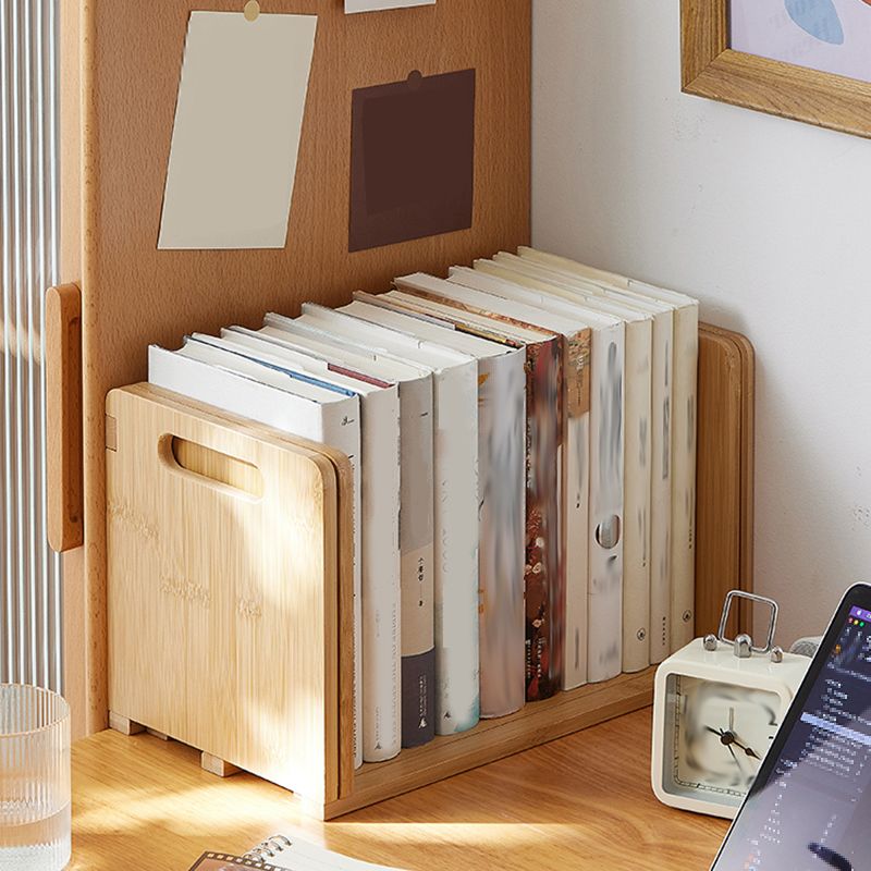 Libreria aperta di libreria aperta in bambù contemporanea orizzontale per uso domestico