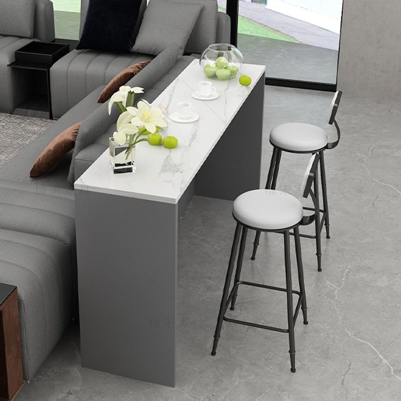 Modern Indoor Bar Stool Table White Marble Rectangle Counter Table Clearhalo 'Bar Furniture' 'Bar Tables' 'bar_tables' 'furn' 'furn_bar_tables' 'Furniture' 'Kitchen & Dining Furniture' 1200x1200_4af3dd16-c671-4bdf-999d-82bd4e2121b6