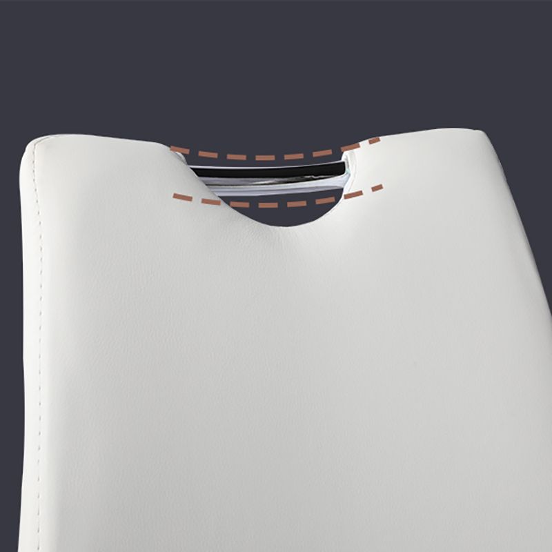 Modern PU Leather Dining Chair Armless Metal Dining Chairs for Restaurant Use Clearhalo ' kitchen&dining_furn' 'Dining Chairs' 'Dining Tables & Seating' 'dining_chair' 'furn' 'furn_dining_chair' 'Furniture' 'furniture_dining_chair' 'Kitchen & Dining Furniture' 'kitchen' 1200x1200_4af40b46-230c-4a8b-9454-7f34c084d560