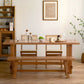 Rectangle Trestle Furniture Pine Solid Wood Dining Room Collection for Home Clearhalo ' dining_table' 'Dining Tables & Seating' 'Dining Tables' 'furn' 'furn_dining_table' 'Furniture' 'furniture_dining_table' 'Kitchen & Dining Furniture' 'kitchen&dining_furn' 'kitchen' 'kitchen_dining_table' 1200x1200_4af572f0-62a8-4cc0-b56a-9be9569f30a7