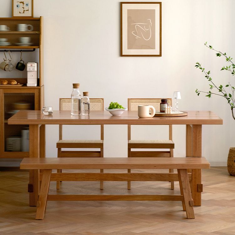 Rectangle Trestle Furniture Pine Solid Wood Dining Room Collection for Home Clearhalo ' dining_table' 'Dining Tables & Seating' 'Dining Tables' 'furn' 'furn_dining_table' 'Furniture' 'furniture_dining_table' 'Kitchen & Dining Furniture' 'kitchen&dining_furn' 'kitchen' 'kitchen_dining_table' 1200x1200_4af572f0-62a8-4cc0-b56a-9be9569f30a7