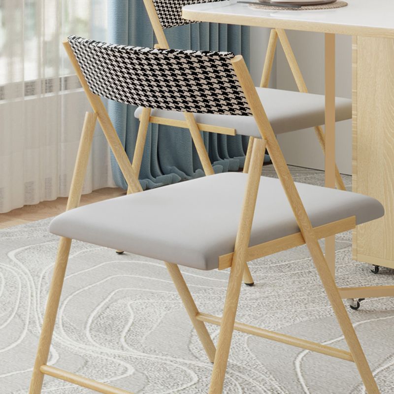 Folding Dining Table Set 1/3/5/7 Pcs Stone Top Dining Table with Upholstered Chairs Clearhalo 'Dining Room Sets' 'Dining Tables & Seating' 'dining_room_set' 'furn' 'furn_dining_room_set' 'Furniture' 'Kitchen & Dining Furniture' 1200x1200_4af5bb68-c6ae-435d-a967-291545a832b4