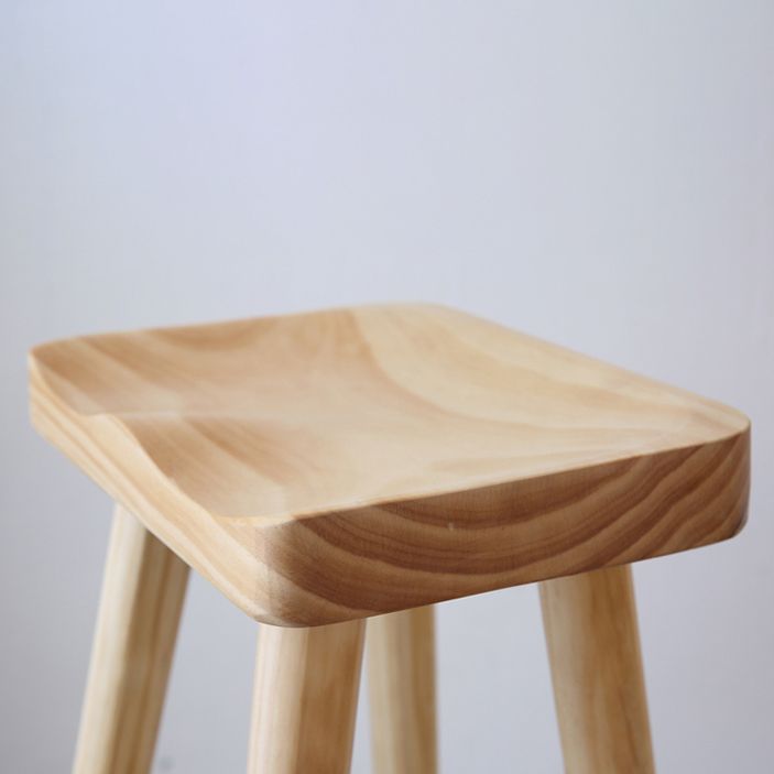 Coffee Shop Contemporary Barstool Indoor Wood 4 Legs Bar Stool with Pedal Clearhalo 'Bar Furniture' 'Bar Stools' 'bar_stools' 'furn' 'furn_bar_stools' 'Furniture' 'Kitchen & Dining Furniture' 1200x1200_4af855ac-619e-4541-889e-f576f7dc929b