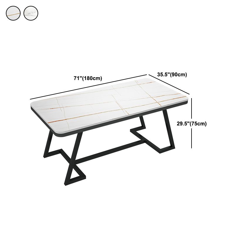 Modern 1/2/5/7 Pieces Dining Set White Stone Top Dining Furniture Clearhalo 'Dining Room Sets' 'Dining Tables & Seating' 'dining_room_set' 'furn' 'furn_dining_room_set' 'Furniture' 'Kitchen & Dining Furniture' 1200x1200_4af93812-0b26-42a9-8131-00c7793acebb