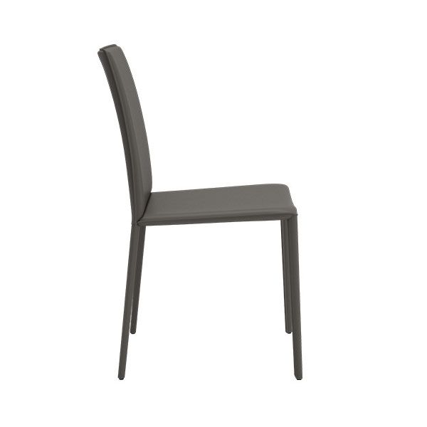 Contemporary Leather Curved Dining Chair Parsons Chair for Brasserie Clearhalo ' kitchen&dining_furn' 'Dining Chairs' 'Dining Tables & Seating' 'dining_chair' 'furn' 'furn_dining_chair' 'Furniture' 'furniture_dining_chair' 'Kitchen & Dining Furniture' 'kitchen' 1200x1200_4af98435-4372-43cb-8128-a41876c5c4ca