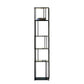 Industrial Vertical Open Etagere Bookshelf Iron Frame Glass Shelf Bookshelf Clearhalo 'Bookcases' 'furn' 'furn_bookcases' 'Furniture' 'furniture_bookcases' 'kitchen' 'kitchen_bookcases' 'Living Room Furniture' 'Office Furniture' 1200x1200_4afaa199-5e34-4f58-95a3-d6166443bb30