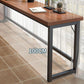 Table de bar de bistro de style moderne Table de bar à tréteaux en bois rectangulaire