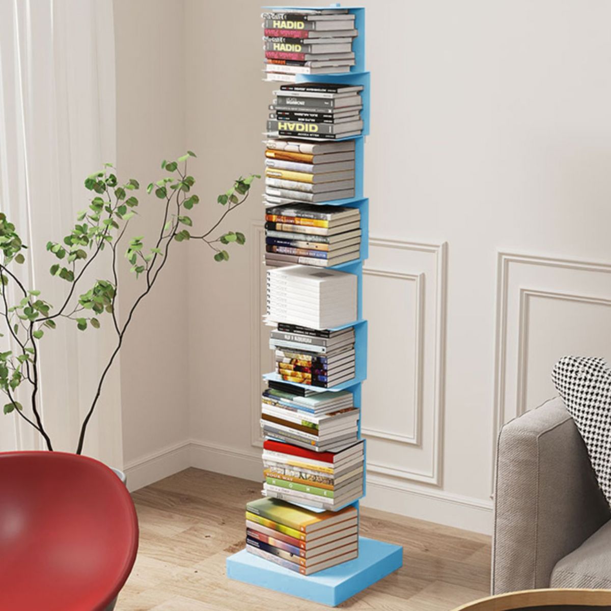 13.78"W Bookshelf Contemporary Style Invisible Bookcase for Office Study Room Clearhalo 'Bookcases' 'furn' 'furn_bookcases' 'Furniture' 'furniture_bookcases' 'Office Furniture' 1200x1200_4afb436a-6820-44e5-9eb6-0829639f0bf5