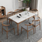Medieval Modern Sintered Stone Table Kitchen Rectangle White Top Table with 4 Wood Legs Clearhalo ' dining_table' 'Dining Tables & Seating' 'Dining Tables' 'furn' 'furn_dining_table' 'Furniture' 'furniture_dining_table' 'Kitchen & Dining Furniture' 'kitchen&dining_furn' 'kitchen' 'kitchen_dining_table' 1200x1200_4afb9db3-a170-4f9a-9d2e-9c9bf34b9e80