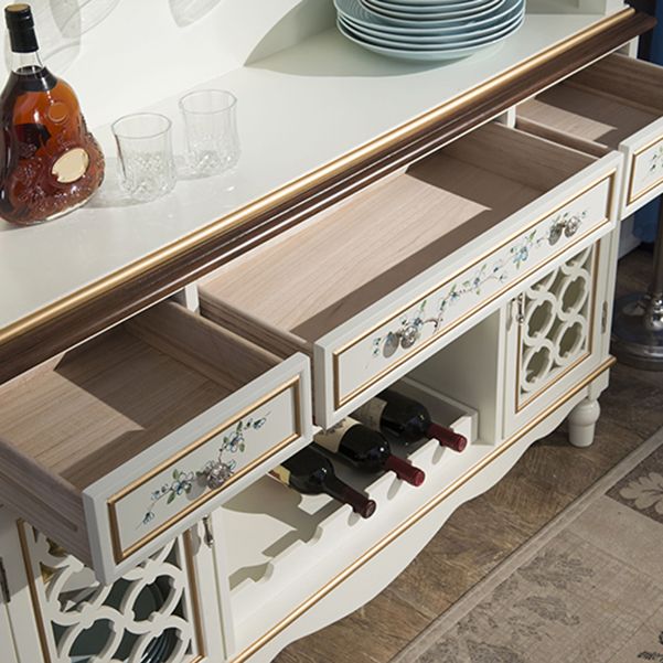 Glam Dining Buffet Birch Buffet Table with Doors for Dining Room Clearhalo 'buffet_sideboard' 'Buffets & Sideboards' 'furn' 'furn_buffet_sideboard' 'Furniture' 'Kitchen & Dining Furniture' 1200x1200_4afc7a34-4f0c-4581-9bd3-44e4478f125c