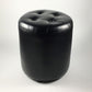 Mid-Century Modern Pouf Ottoman Genuine Leather Upholstered Tufted Square Ottoman