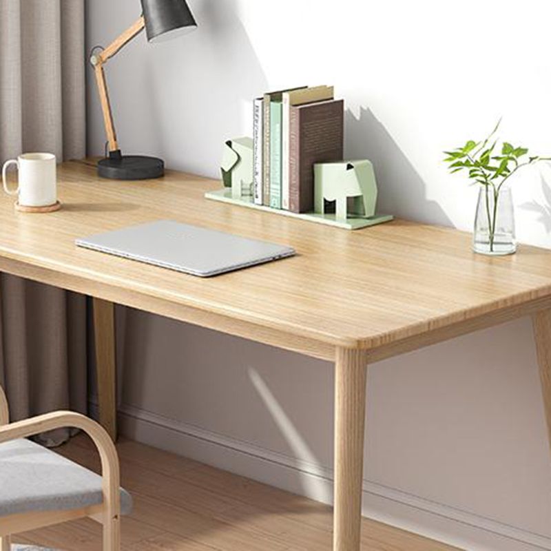 Contemporary Wooden Writing Desk Parsons Base Home Office Desk Clearhalo 'furn' 'furn_office_desk' 'Furniture' 'Office Desks' 'Office Furniture' 'office_desk' 1200x1200_4afe07e3-d594-4f0a-9c67-1548116f2c78
