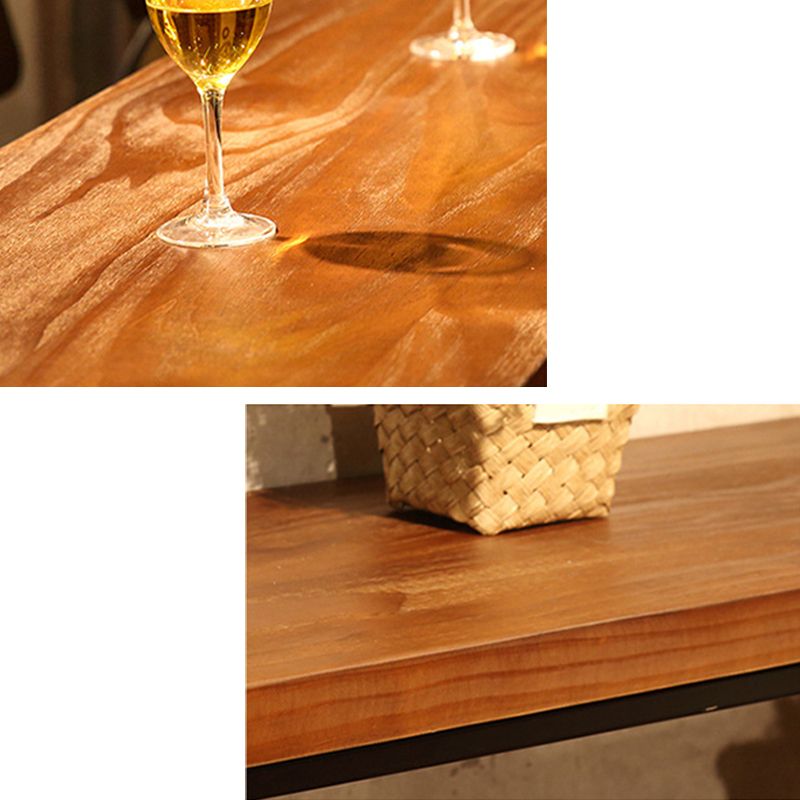 Modern Bar-Height Table Solid Wood Top Bistro Table for Patio Use Clearhalo 'Bar Furniture' 'Bar Tables' 'bar_tables' 'furn' 'furn_bar_tables' 'Furniture' 'Kitchen & Dining Furniture' 1200x1200_4afe9a9e-58ce-42dc-8a89-d4071c006d44