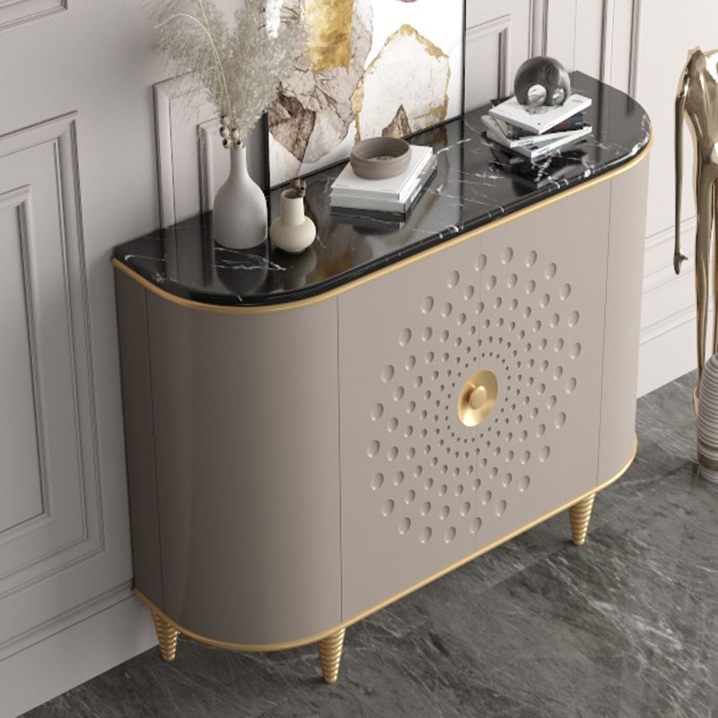 Stone Countertop Dining Server Glam Manufactured Wood Server Clearhalo 'buffet_sideboard' 'Buffets & Sideboards' 'furn' 'furn_buffet_sideboard' 'Furniture' 'Kitchen & Dining Furniture' 1200x1200_4b01600b-c11d-4b46-ad25-2686356a83f2