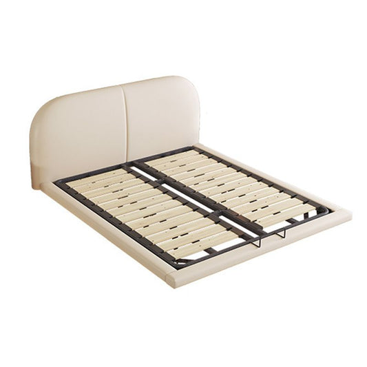 Feste Farbstandard -Bettschaum zeitgenössischer Bettrahmen mit gepolstertem Kopfteil