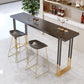 Rectangular Bar Stool and Table Set 1/3 Pieces Pub Table Set