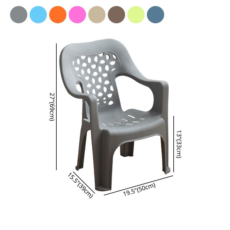 Modern Style Dining Side Chair Plastic Open Back Dining Arm Side Chair Clearhalo ' kitchen&dining_furn' 'Dining Chairs' 'Dining Tables & Seating' 'dining_chair' 'furn' 'furn_dining_chair' 'Furniture' 'furniture_dining_chair' 'Kitchen & Dining Furniture' 'kitchen' 1200x1200_4b036dca-1a34-4e48-b7a0-469a4a243f4a