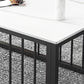 Contemporary Stone Coffee Table Rectangle Frame Coffee Cocktail Table Clearhalo 'Coffee & Accent Tables' 'Coffee Tables' 'coffee_tables' 'furn' 'furn_coffee_tables' 'Furniture' 'Living Room Furniture' 1200x1200_4b04eece-38f9-4b98-9ec0-632c1f528c5f