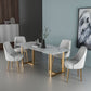 Modern Dining Set with Velvet Chairs 1/4/5/7 Pieces Dinette Set Clearhalo 'Dining Room Sets' 'Dining Tables & Seating' 'dining_room_set' 'furn' 'furn_dining_room_set' 'Furniture' 'Kitchen & Dining Furniture' 1200x1200_4b0531a3-5d08-4bfc-a277-320a4973f6c3