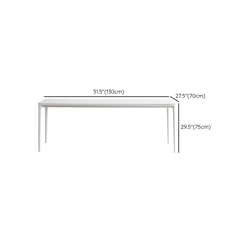 Contemporáneo 1/2/4/5/6/7 Piezas Muebles Sillas de comedor rectangulares de piedra colocadas en blanco