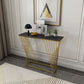 11.81" W Glam Console Accent Table Antique Finish Rectangle Console Sofa Table Clearhalo 'Console Tables' 'console_tables' 'Entry & Mudroom Furniture' 'furn' 'furn_console_tables' 'Furniture' 1200x1200_4b067dbe-27a5-4f42-af8a-10a7fb7a84c0