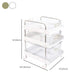 Modern Open Back Standard Bookshelf Plastic boekenkast voor studieruimte