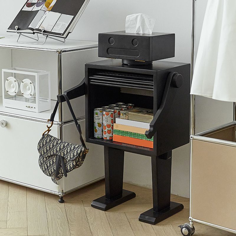 Display soggiorno contemporaneo in legno di pioppo con porta