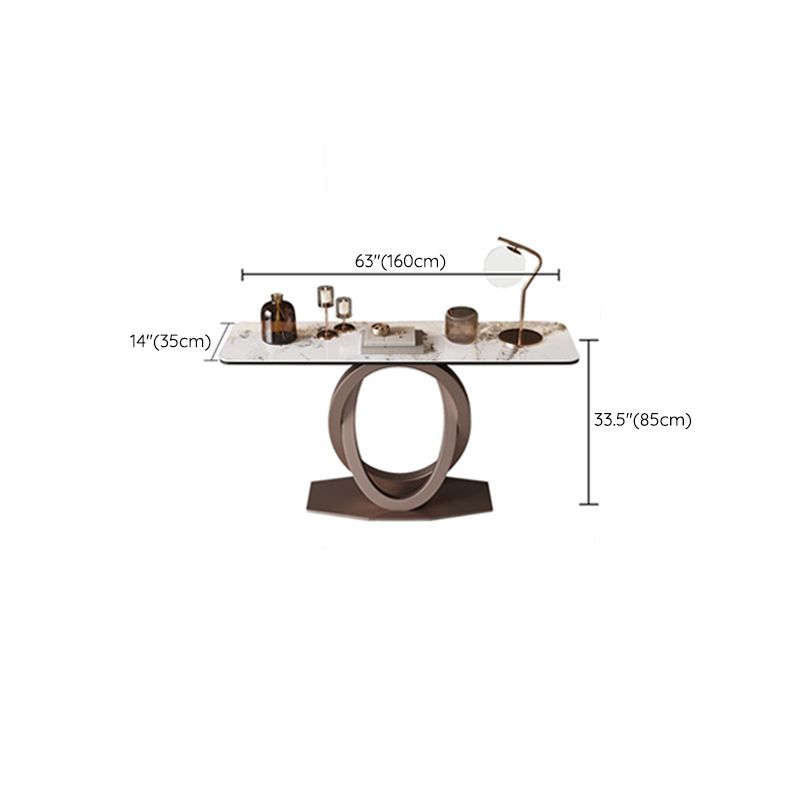 Modern Console Table Stone Abstract Base Accent Table , 33.46" Tall Clearhalo 'Console Tables' 'console_tables' 'Entry & Mudroom Furniture' 'furn' 'furn_console_tables' 'Furniture' 1200x1200_4b11c748-271b-4276-92d7-8babaae01173