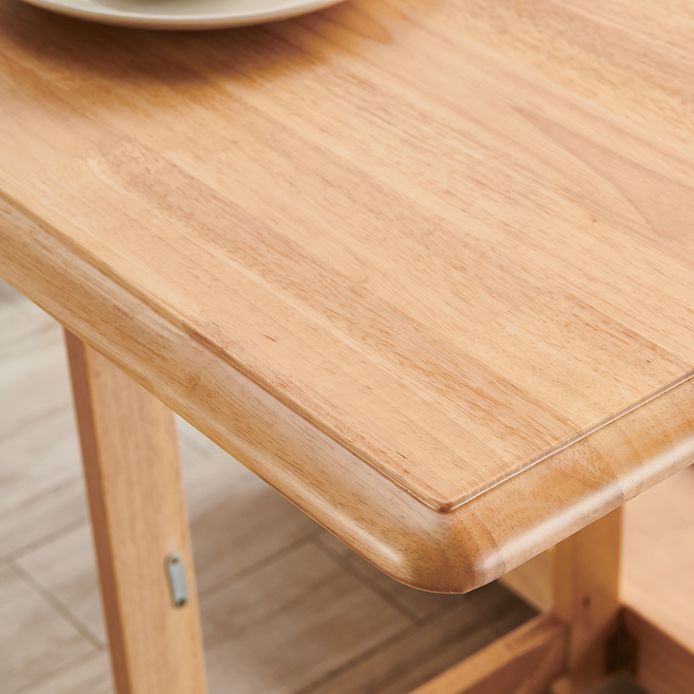 Mid-Century Modern Rectangle Dining Table Rubberwood Solid Wood Drop-Leaf Table Clearhalo ' dining_table' 'Dining Tables & Seating' 'Dining Tables' 'furn' 'furn_dining_table' 'Furniture' 'furniture_dining_table' 'Kitchen & Dining Furniture' 'kitchen&dining_furn' 'kitchen' 'kitchen_dining_table' 1200x1200_4b131803-2091-4637-8efe-7a7a6257f539