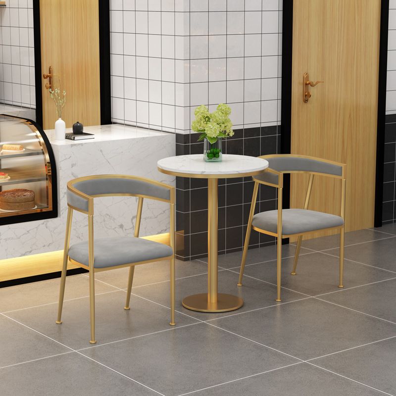 Chaise d'appoint de salle à manger en velours Glam, fauteuil rembourré d'intérieur pour cuisine