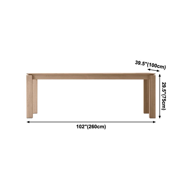 Solid Wood Contemporary Rectangular Table Wood Top Indoor Table with 4 Legs Clearhalo ' dining_table' 'Dining Tables & Seating' 'Dining Tables' 'furn' 'furn_dining_table' 'Furniture' 'furniture_dining_table' 'Kitchen & Dining Furniture' 'kitchen&dining_furn' 'kitchen' 'kitchen_dining_table' 1200x1200_4b145363-9285-44cd-b58a-ec8635afe959