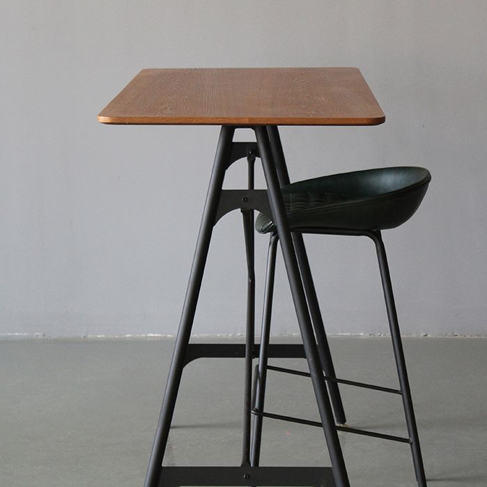 Tabouret à bas de pied finition mate Tapis bas de dos basse tabouret en cuir maison industrielle