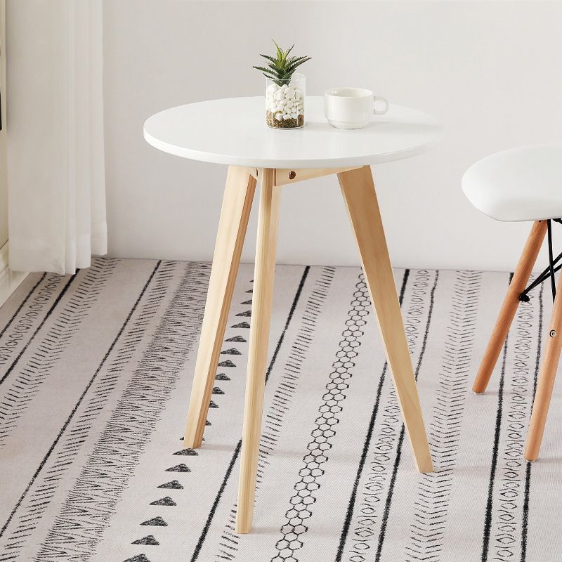 3 Legs End Table Natural/black/white Round Wood Side End Table Clearhalo 'Coffee & Accent Tables' 'End & Side Tables' 'end_side_table' 'Furniture' 'furniture_end_side_table' 'Living Room Furniture' 1200x1200_4b1551af-12f2-4255-9b6d-87bb331d2178