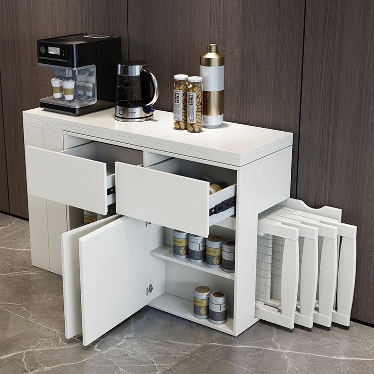 1/3/5 piezas Silla de comedor de estilo contemporáneo de madera y mesa