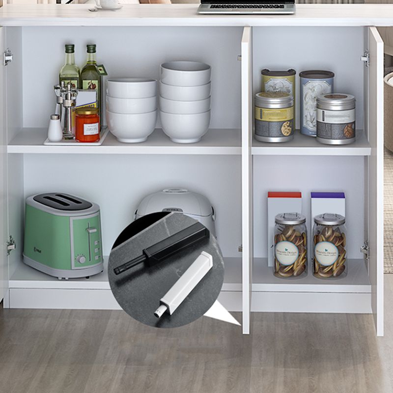 Table à manger à barre en bois contemporain avec rangement pour le salon