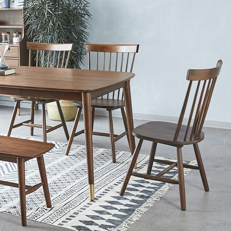 Traditional Luxury Rectangular Dining Table Rubberwood Dining Table with 4 Legs Clearhalo ' dining_table' 'Dining Tables & Seating' 'Dining Tables' 'furn' 'furn_dining_table' 'Furniture' 'furniture_dining_table' 'Kitchen & Dining Furniture' 'kitchen&dining_furn' 'kitchen' 'kitchen_dining_table' 1200x1200_4b1813df-28b8-413a-99b1-24d75fada6d7