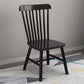 Wood Industrial Patio Side Chair Windsor Back Side Chair for Home