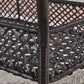 Rattan Contemporary Rectangular Dining Table Glass Top Table for Dining Room Clearhalo 'Dining Tables & Seating' 'Dining Tables' 'dining_table' 'furn' 'furn_dining_table' 'Furniture' 'furniture_dining_table' 'Kitchen & Dining Furniture' 'kitchen' 'kitchen_dining_table' 1200x1200_4b191c0e-aff3-418b-8bb2-63db536fd972