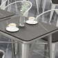 Metal Industrial Indoor Table Sintered Stone Top Table for Dining Room