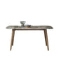 Mid-Century Modern Stone Dining Table Rectangle Dining Table with Solid Wood Legs Clearhalo 'Dining Tables & Seating' 'Dining Tables' 'dining_table' 'furn' 'furn_dining_table' 'Furniture' 'Kitchen & Dining Furniture' 1200x1200_4b1a4e37-3ee5-41d4-b4b1-bf6cd36b3831