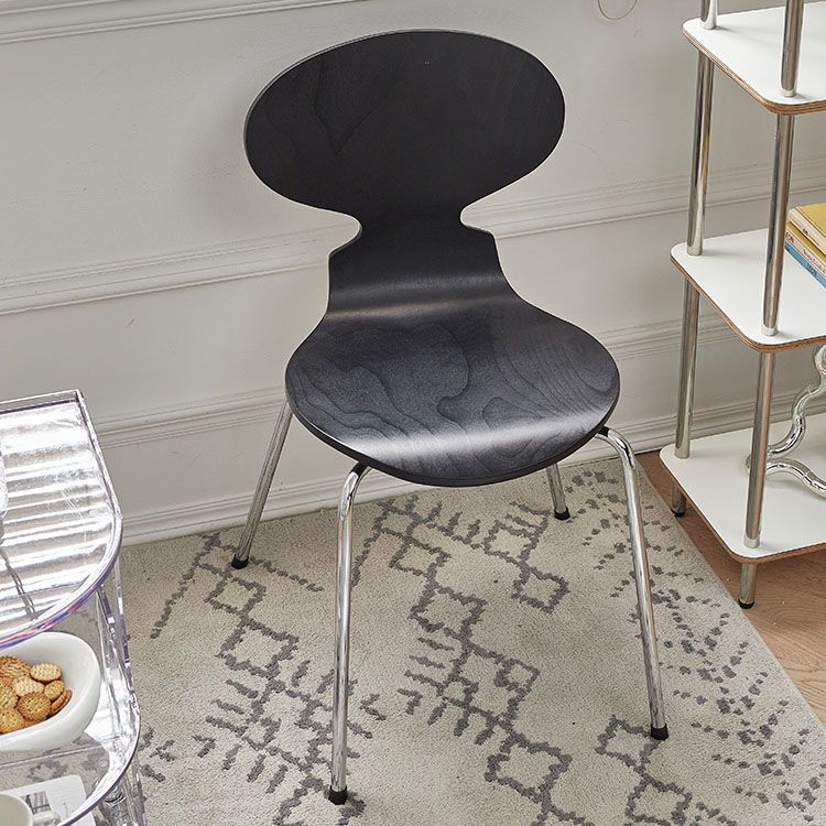 Industrial Style Metal Dining Chair Home Solid Back Armless Side Chair Clearhalo ' kitchen&dining_furn' 'Dining Chairs' 'Dining Tables & Seating' 'dining_chair' 'furn' 'furn_dining_chair' 'Furniture' 'furniture_dining_chair' 'Kitchen & Dining Furniture' 'kitchen' 1200x1200_4b1bc8ea-487a-4ce2-833f-a378303e991b