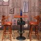 Industrial Solid Wood Bar Table Set 1/3/4/5 Pieces Counter Table with High Stools Clearhalo 'Bar Furniture' 'furn' 'furn_home_bar_bar_sets' 'Furniture' 'Home Bars & Bar Sets' 'home_bar_bar_sets' 'Kitchen & Dining Furniture' 1200x1200_4b1da69e-bc59-472b-8086-5b782a8d67f6