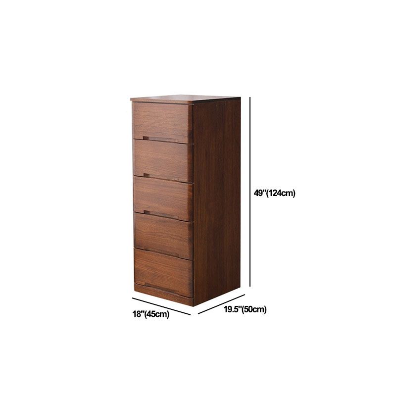 White and Brown Wooden Lingerie Chest Vertical Storage Chest Dresser with Wheels Clearhalo 'Bedroom Furniture' 'Dressers & Chests' 'dressers_chests' 'furn' 'furn_dressers_chests' 'Furniture' 1200x1200_4b1e848c-7557-4875-b081-a2b1bac24392