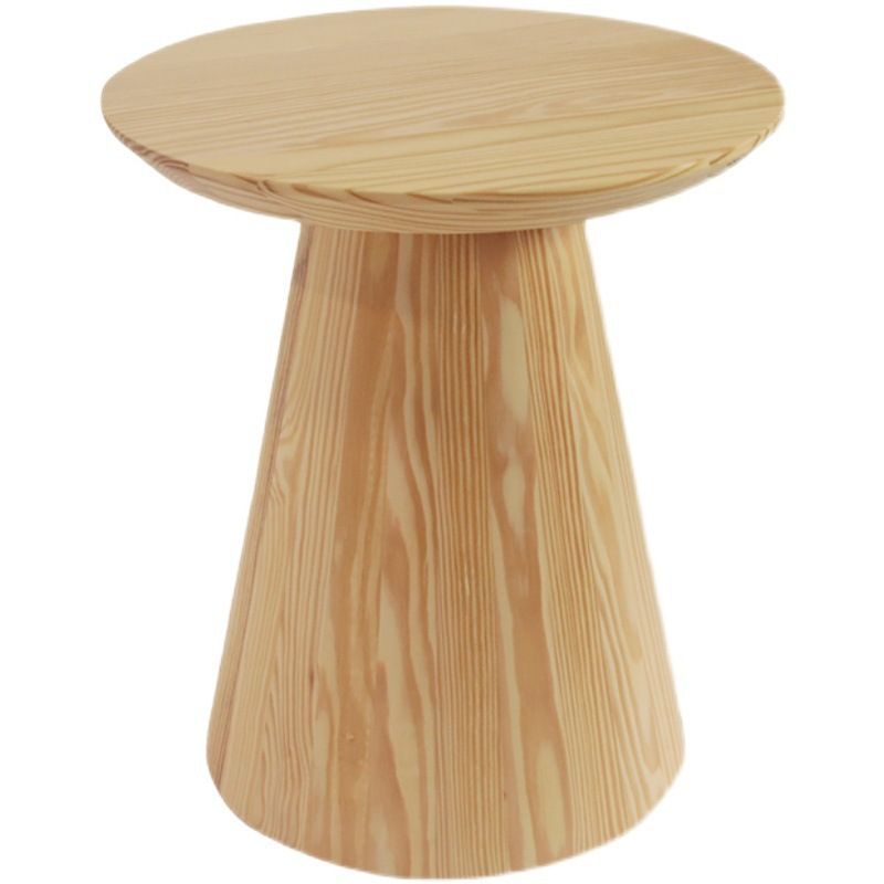 Scandinavian Solid Wood Round Pedestal Living Room Side End Table Clearhalo 'Coffee & Accent Tables' 'End & Side Tables' 'end_side_tables' 'furn' 'furn_end_side_tables' 'Furniture' 'Living Room Furniture' 1200x1200_4b22a1d5-fa98-4459-b833-0759167ed09a