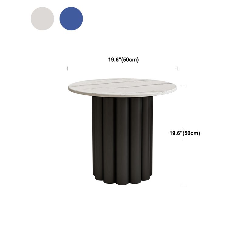 Slate Pedestal Coffee Table Round Modern Minimalist Coffee Table Clearhalo 'Coffee & Accent Tables' 'Coffee Tables' 'coffee_tables' 'furn' 'furn_coffee_tables' 'Furniture' 'Living Room Furniture' 1200x1200_4b231a99-e2b6-4b87-b290-a8f43dc4a93b