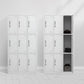 Contemporary Style Wardrobe White Metal Wardrobe Closet for Home Clearhalo 'Armoires & Wardrobes' 'armoires_wardrobes' 'Bedroom Furniture' 'furn' 'furn_armoires_wardrobes' 'Furniture' 1200x1200_4b251cc4-d89f-4fca-8c92-807ddafe8559