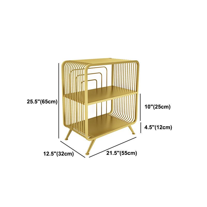 長方形の棚付きのモダンな標準本棚ホームオフィスの本棚