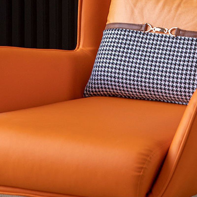 30.31"Wide Wingback Chair with Pillow Back and Basic Four Legs Clearhalo 'Accent Chairs' 'accent_chairs' 'Chairs & Seating' 'furn' 'furn_accent_chairs' 'Furniture' 'Living Room Furniture' 1200x1200_4b2b7425-266b-4c2e-bf87-ed4cc4cd300f