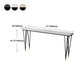 Modern Marble Pub Table with Rectangle Table Top Black Legs Table - 42" H Clearhalo 'Bar Furniture' 'Bar Tables' 'bar_tables' 'furn' 'furn_bar_tables' 'Furniture' 'furniture_bar_tables' 'Kitchen & Dining Furniture' 1200x1200_4b2e024f-817b-4fe5-a4ee-1d65357e7fda